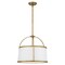 Quoizel York 4-Light Weathered Brass Pendant QP5342WS - alternate 3